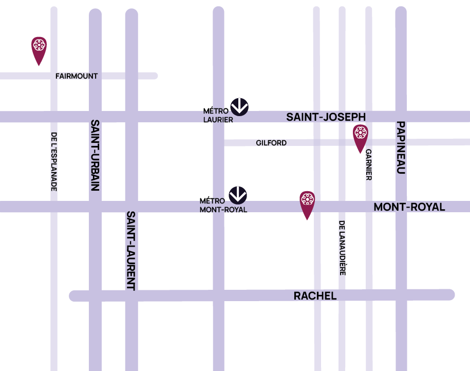 Carte de nos adresses des Boutiques Les Petits Frères